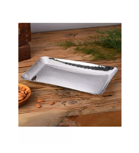 Bandeja de Servir de Acero Inoxidable con Diseño Martillado, Organizador de Almacenamiento para Cocina Comercial y Accesorios de Mesa a Precio Económico - Product Image 1
