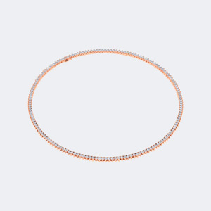Collier tennis en diamants ronds sertis à griffes 8,60 CTW - Product Image 3