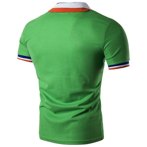 Chemises polo de haute qualité, respirantes, anti-rides, avec logo personnalisé imprimé, coupe ample, manches courtes, tissu tricoté, chemises polo pour hommes - Product Image 4