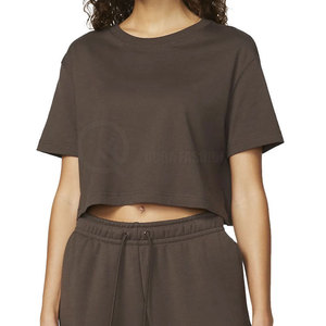 Nueva camiseta corta elegante para mujer, diseñada para uso casual de verano, con tela suave y transpirable para atuendos diarios. - Product Image 5