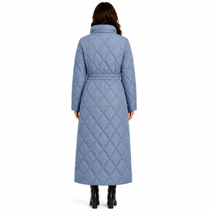 Manteau long à capuche pour femme de haute qualité, doudoune épaisse et chaude, vente en gros OEM, exportation d'usine - Product Image 2
