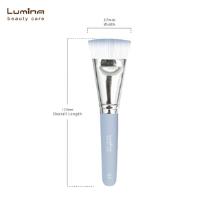 Adecuado para todas las bases de maquillaje líquidas. Cubre perfectamente los poros. Fácil de usar. Venta al por mayor para distribución minorista. Brocha plana para base de maquillaje. - Product Image 3