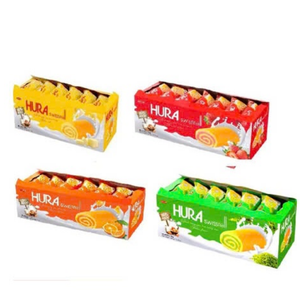 Rouleau suisse Hura Demi saveur riz vert 360g, gâteau à la crème de riz vert moelleux, prix compétitif, exportation en gros - Product Image 5