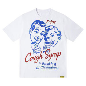 T-shirts surdimensionnés en twill de polyester épais à col montant et épaules tombantes pour hommes, collection été 2026, vente en gros personnalisée - Product Image 1