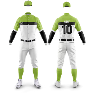 Dernier design tendance, uniforme de baseball unisexe de haute qualité, confortable, durable, respirant, en polyester, parfait pour les sports d'équipe - Product Image 4