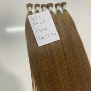 Alta calidad 7,7 60 cm doble dibujado Natural recto vietnamita Remy extensiones de cabello humano Super suministro a granel - Product Image 5