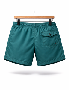 Shorts de plage pour hommes personnalisés à séchage rapide avec imprimé tropical noix de coco – Maillots de bain à taille élastique – Boardshorts OEM en gros - Product Image 4