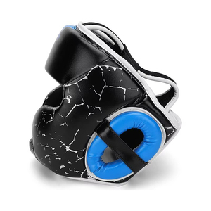 OEM Customized Durable Leather Portable Boxing Helmets <b>Training</b> <b>Head</b> Guard with Double Face Protector for MMA Martial Arts - Product Image 3
