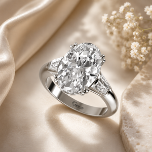 Meilleure bague en diamant de laboratoire de taille ovale, argent 925, or 9 carats, 14 carats, 18 carats, bagues en diamant pour femme, bague de fiançailles - Product Image 1