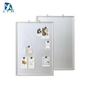Tableau magnétique en acier galvanisé avec cadre en aluminium 30x60cm pour la décoration intérieure, les rappels et l'affichage de photos - Product Image 1