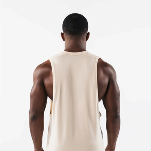 Camiseta Deportiva para Hombre, de Algodón Ecológico, Transpirable, de Secado Rápido, para Gimnasio y Deportes, con Color y Logotipo Personalizados, Estilo Urbano - Product Image 4