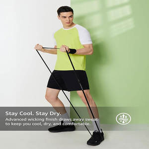 T-shirt pour homme en coton pur de haute qualité, version rétro ample avec manches tombantes et col rond, manches courtes - Product Image 3