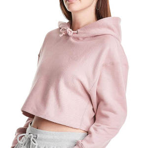 Women's Cropped Hoodie Casual Streetwear Long Sleeve Pullover Hooded Sweatshirt Fashion <b>Crop</b> <b>Top</b> - Product Image 3