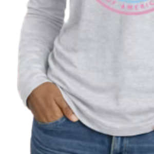 Camiseta de Manga Larga para Mujer, Diseño con Letras Familiares en Gris, Estilo Casual para el Día a Día, Ropa Cómoda para un Estilo de Vida Activo - Product Image 5