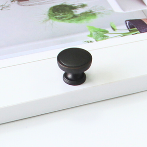 Long-lasting Zinc Alloy <b>Hardware</b> Materials Round Cabinet Knob Transitional Drawer Handle Bronze Pull for <b>Kitchen</b> Cupboard Vanity - Product Image 1