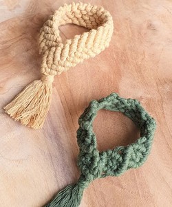 Toalla redonda de macramé en lote para decoración de mesa de boda - Product Image 1