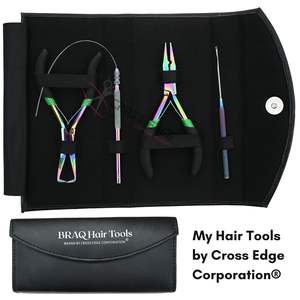 Kit d'accessoires pour extensions de cheveux arc-en-ciel avec outil à boucle et crochet, pince à micro-perles, ouvre-perles, outils de salon - Product Image 6