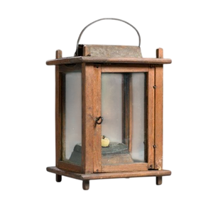 Farol Colgante de Madera Marrón de Último Diseño con Asa de Cuerda, Estilo Clásico Ecológico, Impresión Tipográfica, Tamaño Personalizable para Fiestas - Product Image 5