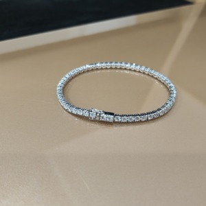 Top Selling Classic Moissanite Tennis <b>Bracelet</b> for Women Fine Jewelry with Luxury Wedding Party Design Available For Sale - Product Image 5