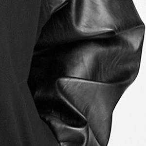 Veste de baseball universitaire personnalisée pour hommes, corps en laine, manches en cuir, style Letterman, streetwear, fabricant OEM - Product Image 5