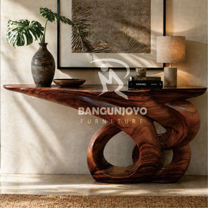 Modern <b>Console</b> <b>Table</b> Solid Wood Handmade Contemporary Design Entryway Living Room Furniture - Product Image 3