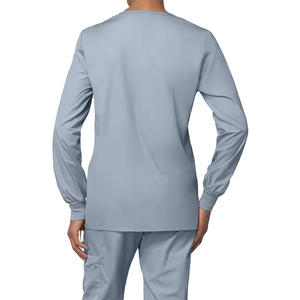 Hot Selling Fashionable Short Sleeve V-Neck Nurse Working Clothes Nursing <b>Uniform</b> <b>Scrubs</b> <b>Uniform</b> Tops for Men and Women - Product Image 4