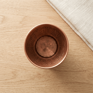 Copper Tumbler Handmade Embossed Drinking Glass Vintage Pattern Portable <b>Cup</b> for Home Party Wedding - Product Image 6