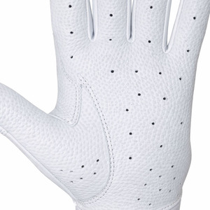 Guantes de Béisbol de Cuero Genuino Blanco y Rosa, Transpirables, Antideslizantes, con Cierre de Velcro, Correa de Muñeca Ajustable, Duraderos, Talla XL/XXL - Product Image 5