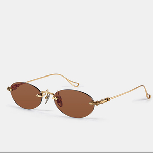 Gafas de Sol Polarizadas con Marco Cuadrado Pequeño, Modernas, para Hombre y Mujer, Personalizadas, de Metal de Alta Gama - Product Image 3