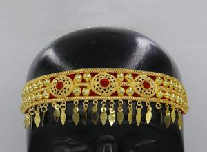 Diadema Tradicional de Lujo Francesa y Omaní, Chapada en Plata Artificial, Tocado Étnico para Bodas, para Mujeres y Niñas - Product Image 5