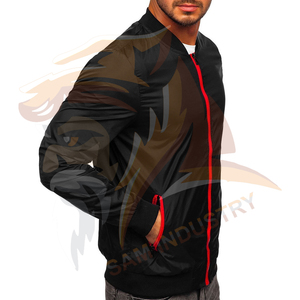 Wholesale Best Design <b>Men</b> <b>Lightweight</b> Bomber <b>Jackets</b> Solid Color Long Breathable OEM Serviced Bomber Winter <b>Jackets</b> - Product Image 2