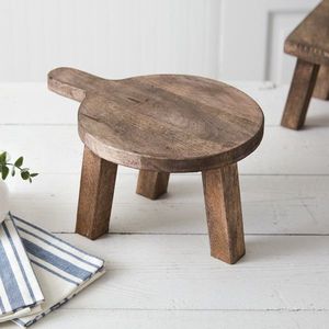 Wood Display Pedestal Platform Handmade Modern Polished <b>Table</b> <b>Riser</b> Decorative Cake Stand Counter Presentation Base Kitchen - Product Image 2
