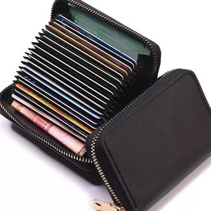 Cartera de Cuero Sintético de Microfibra para Hombre, Nueva del Fabricante, Gran Capacidad, Diseño Personalizado, Duradera, Moderna, Delgada y Compacta - Product Image 1