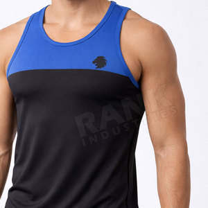 Ropa deportiva de secado rápido para hombre, chaleco de gimnasio de algodón y poliéster de alta calidad, chaleco de gimnasio para hombre hecho en Pakistán. - Product Image 4
