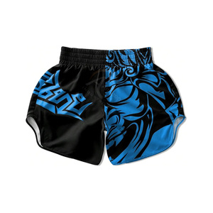 Shorts MMA BJJ pour entraînement professionnel, design personnalisé, légers, respirants, en polyester, short de combat - Product Image 3