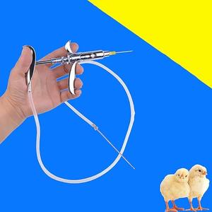 <b>Veterinary</b> Double <b>Syringe</b> Metal Adjustable Vaccine <b>Syringe</b> 5ml Capacity Premium Quality Complete Accessories for Cattle - Product Image 5