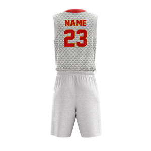 Tenues de basket-ball pour jeunes, ensemble de maillots de basket-ball personnalisés, uniformes de basket-ball sublimés, nouveaux uniformes de haute qualité à prix avantageux - Product Image 4