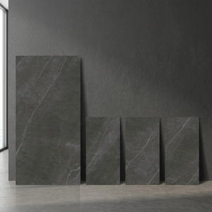 Azulejos de cerámica antideslizantes para suelo, azulejos de cerámica de cuerpo completo, 32x64, 800x1600mm, Color negro, 80x160cm, Diseño Popular - Product Image 4