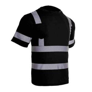 Chemise de sécurité réfléchissante noire haute visibilité pour travailleurs du secteur minier, pétrolier, gazier, de la construction et du transport routier - Product Image 2