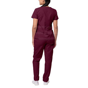 Hospital Scrubs <b>Set</b> Soft Comfortable Breathable Nurse <b>Doctor</b> Clinic Medical Uniform Workwear Top Pants - Product Image 2