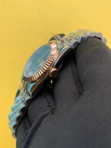 BOJ Plain R.O.L.E.X.57 36mm Two Tone Stainless Steel Mechanical Automatic Analog <b>Wrist</b> <b>Watch</b> For Women At Low Price Hot Sale - Product Image 3