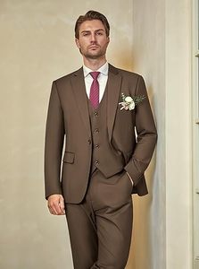 Traje de Boda Personalizado para Hombre, Corte Entallado, Pantalón y Chaqueta, Atuendo Formal Elegante - Product Image 3