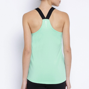 Camiseta sin Mangas para Mujer, Cuello Redondo, Color Verde Menta, Tejido Transpirable, Estilo Casual, Largo Regular, 100% Algodón - Product Image 5