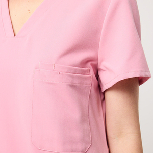 Casual Unisex Medical <b>Scrubs</b> Set Hospital Nurse Dental Salon Uniform Stretch Work <b>Clothes</b> Custom Logo OEM <b>Scrub</b> Suit - Product Image 4