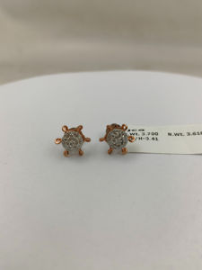 Pendientes de Diamantes Cultivados en Laboratorio en Oro Rosa, Diseño de Moda, Joyería de Diamantes de Oro de Lujo Hechos a Mano, Certificados por IGI, Venta al Por Mayor OEM - Product Image 5