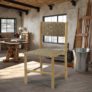 Vente chaude Terano Modulaire Tufté pour Chaise de Salle à Manger en Bambou pour Chambre Hôtel École Appartement Atelier Loisirs Styles - Product Image 1