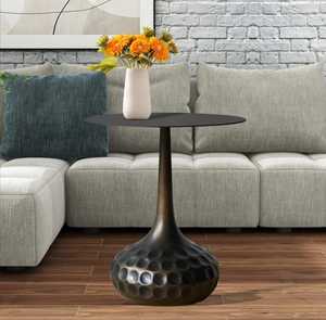 Mesa de Centro Moderna de Metal para el Hogar con Tapa de Vidrio Templado, Muebles Decorativos para Sala de Estar - Product Image 4