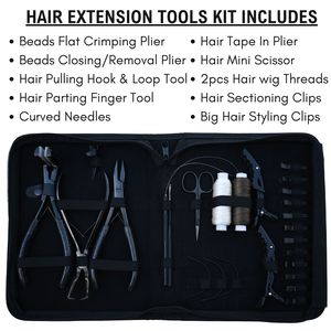 Top Trending Hair Extension Tools and Kits Hair style Lace Wig Tape wholesale Price Modern Stylish Hair Extension Tools kits - Product Image 6