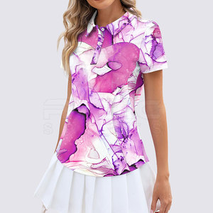 Chemises polo pour femmes de qualité export, imprimées, avec impression personnalisée durable pour vêtements adultes - Product Image 5