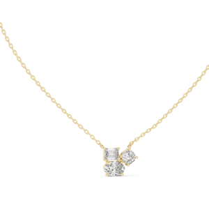 Collares con Colgantes Étnicos de Plata de Ley 925 con Diamantes Cultivados en Laboratorio con Corte de Pera, Cadena de Eslabones para Mujer, Regalo Vintage para Compromiso, Boda o Fiesta - Product Image 4